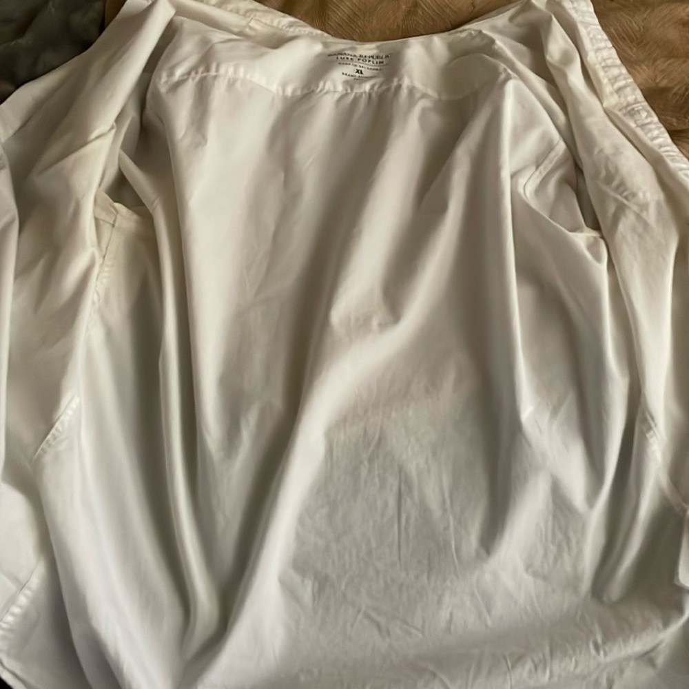 Banana republic Luxe Poplin XL slim fit white button-down long sleeve
